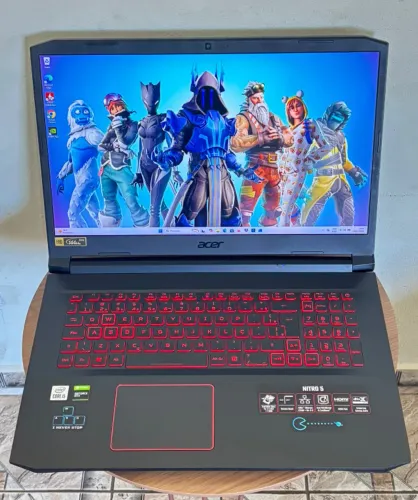 Notebook Acer Nitro 5 gamer - i5 de 10 geração - 16gb de ram - SSD de 512gb - GTX1650 - 17