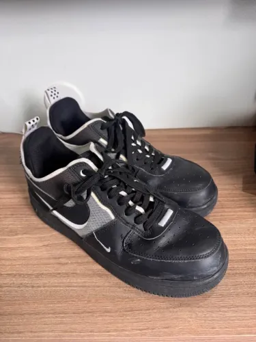 Tênis Nike Air Force 1 React ?Black White?