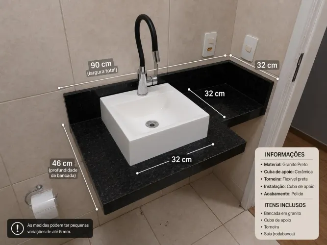Bancada Banheiro completa