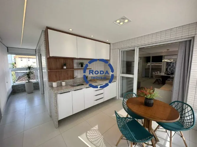 Apartamento novo com 2 suítes e varanda gourmet no Boqueirão