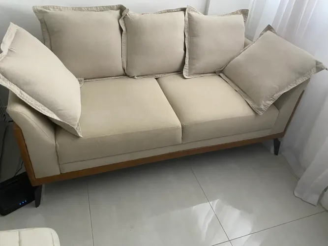 Sofá tecido 2 lugares