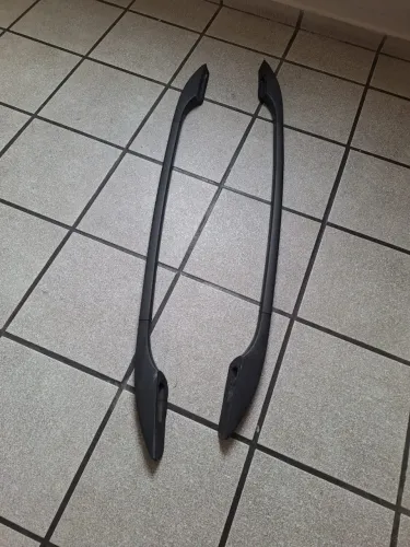 Rack de teto preto carro