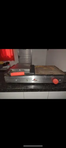 Chapa de lanche a gás
