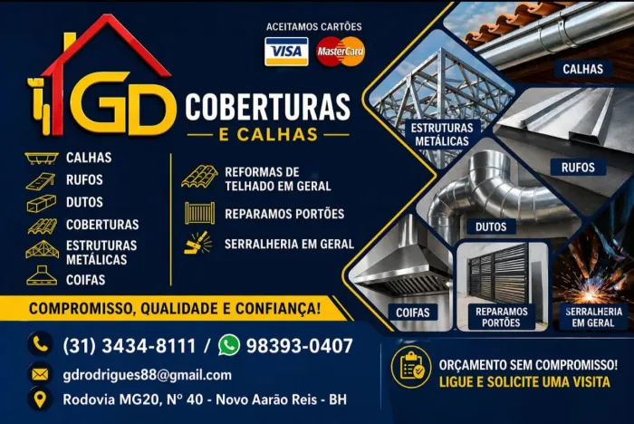 Coberturas calhas e telhados