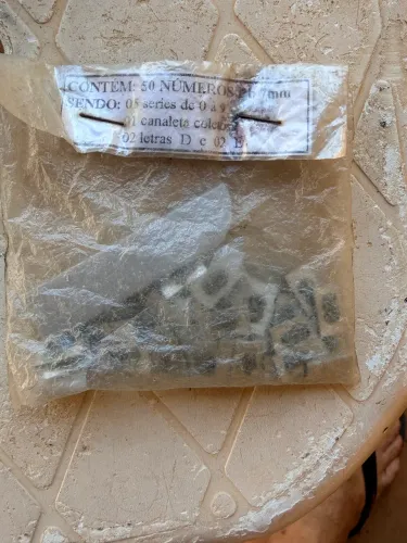 Vendo 50 números  de chumbo para radiologia tamanho 7mm 