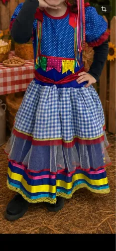 Vestido festa junina tamanho 6