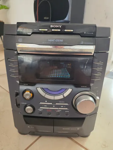 Som Sony Bluetooth MHC-DX90 3000W PMPO 300W RMS Cabeça Saídas Ok