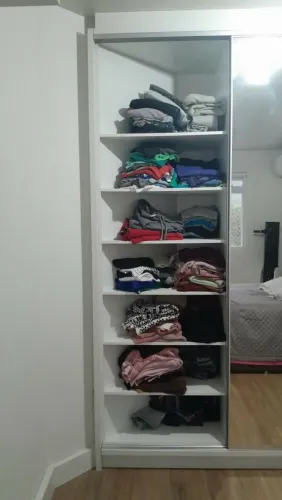 Guarda roupas mdf branco planejado