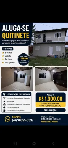 Kitinet para 1 pessoa