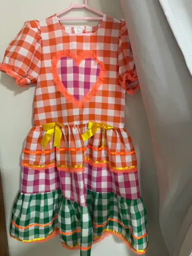 Vestido infantil de festa junina !!