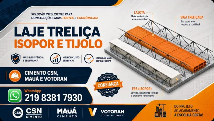 Lajes prontas para sua obra
