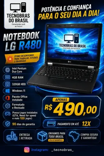 Notebook LG por apenas $490