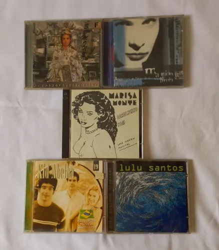 Cd's Fernanda Abreu/Marina Lima/Marisa Monte/Kid Abelha/Lulu Santos - Excelente 