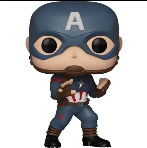 Boneco Tipo Funko Pop Homem-Aranha e Capitão América Miniatura<br>com Traje Alternativo