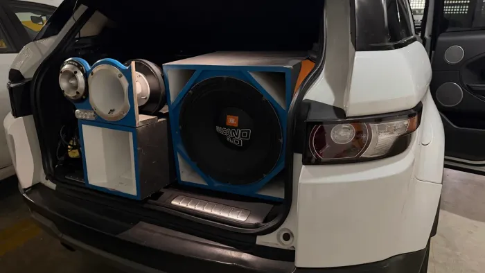 Som Automotivo Completo JBL Vulcano 3.0 + Taramps 2700D + Bateria 150Ah
