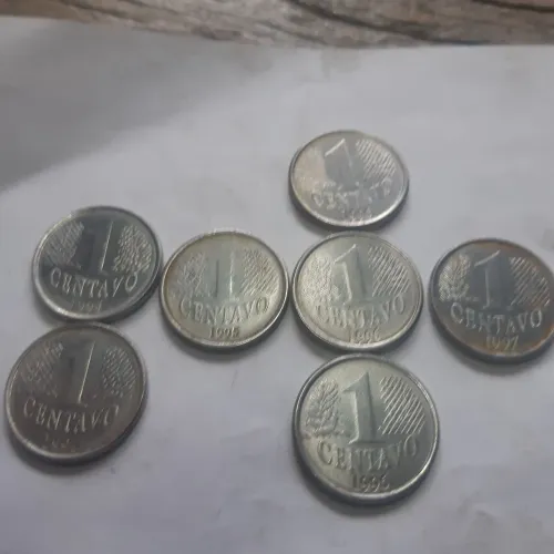 Moedas de 1 centavo de 1984 a 1997