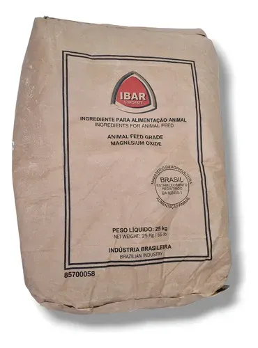 Óxido De Magnésio Alimentação Nutrição Animal Ibar 25kg