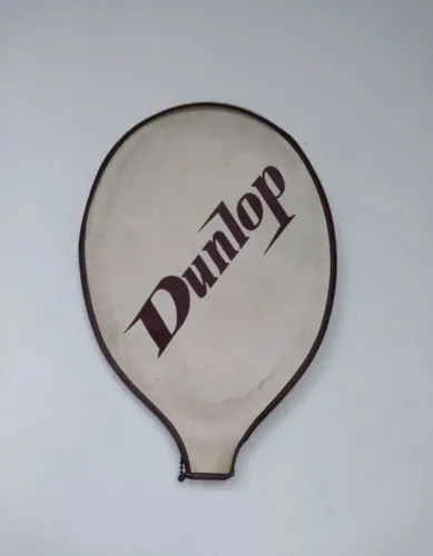 Capa de raquete Dunlop vintage para raquetes de madeira