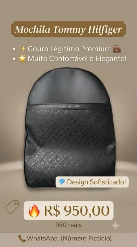 Mochila Tommy Hilfiger muito bonita