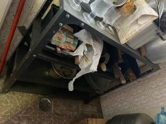 Estante de aço 4 prateleiras 92x30x90