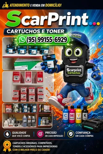 Scarprint venda de tintas toner e cartuchos de impressoras