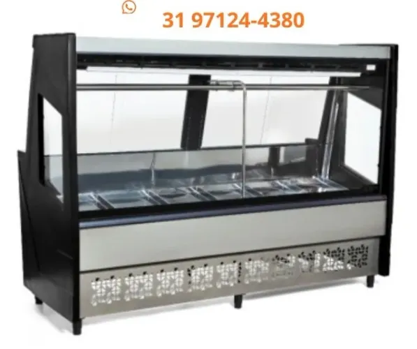 Balcão de Carnes 2M Polar Preto 220v