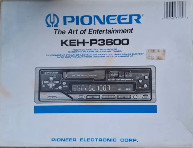 PIONEER KEH-P3600 NA CAIXA