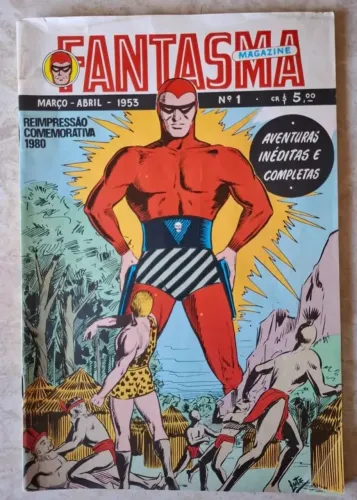 Hq Fantasma Magazine N° 1 1953 Reimpressão De 1980 RGE<br>Reimpressão De 1980 Rge