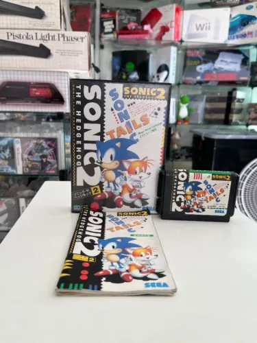 JOGO SONIC THE HEDGEHOG 2 (JPN) NA CAIXA SEMINOVO - MEGA DRIVE