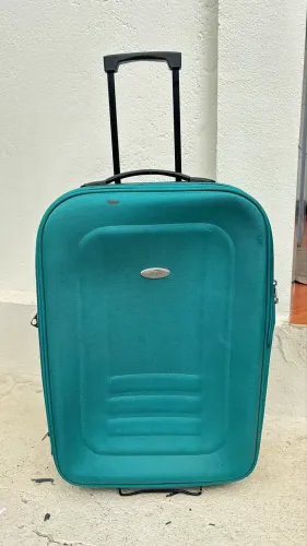 Mala de viagem grande verde 23kg 