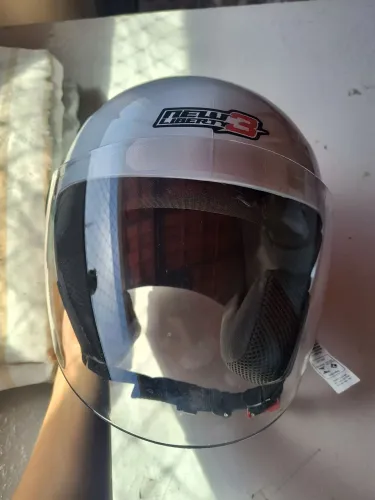 Capacete aberto branco tamanho 56