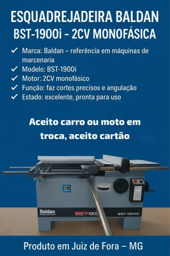 Vendo ESQUADREJADEIRA BALDAN