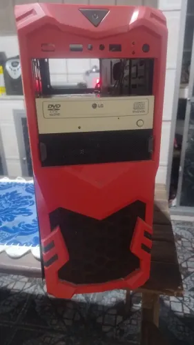 Gabinete Gamer Tsunami Arthur (Preto e Vermelho) - Antigo / Retrô