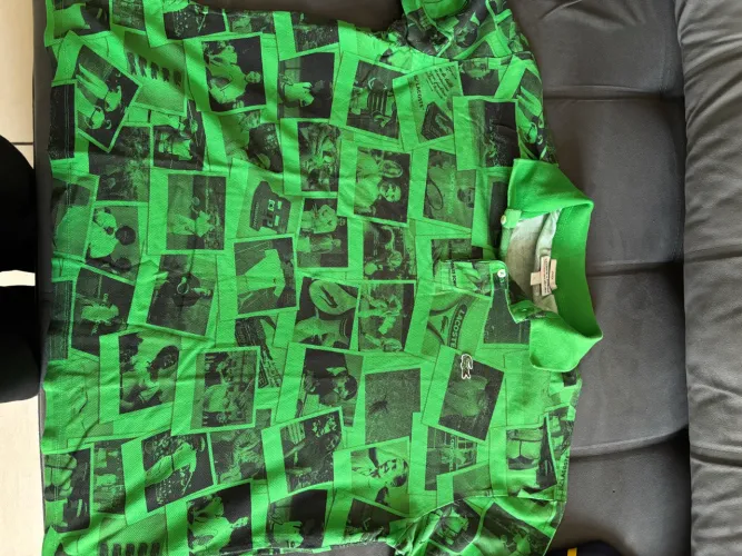 Polo Lacoste LIVE x Polaroid Original - Archive Print Verde - XL