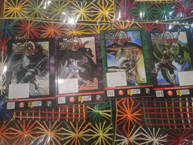 Coleção completa mangá Monster Hunter Orage 