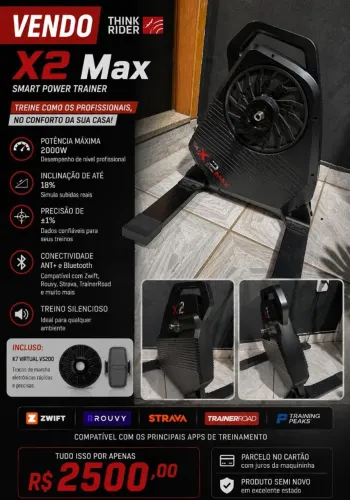 Rolo de treino ThinkRider X2 Max