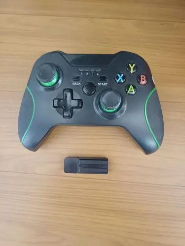 Controle sem fio joystick pra PC gamer manutenção wireless recarregável 