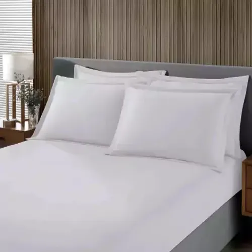 jogo de cama casal corttex branco 200 fios
