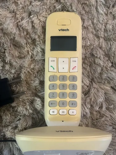 Vendo telefone sem fio Vtech, cor creme/bege.
