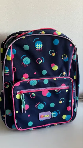 mochila grande costas geométrica puket