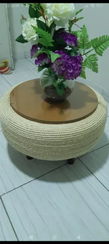 Mesa de centro artesanal