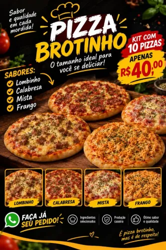 Kit pizza brotinho