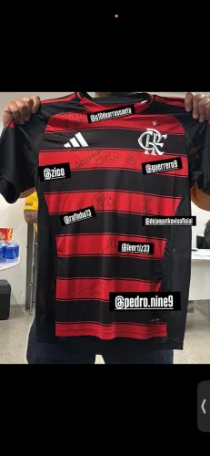 Camiseta Flamengo Autografada