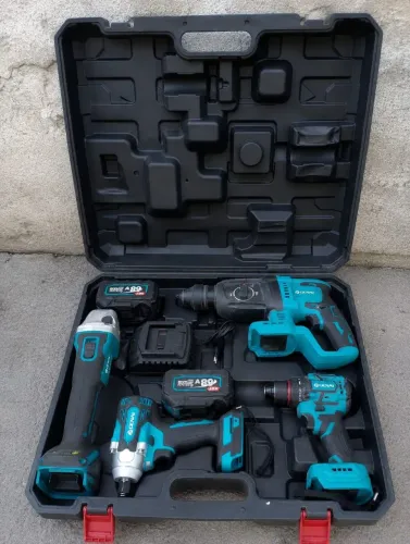 ? OPORTUNIDADE! KIT DE FERRAMENTAS SEM FIO COMPLETO - PRONTO PARA O TRABALHO! ?