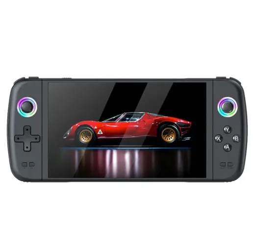 Console De Jogo Portátil Com Tela Ips De 7 " Sistema Emuelec RGB Lightning Nintendo