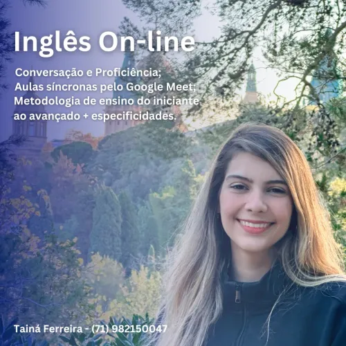 Professora Particular de Inglês - Aulas Online 