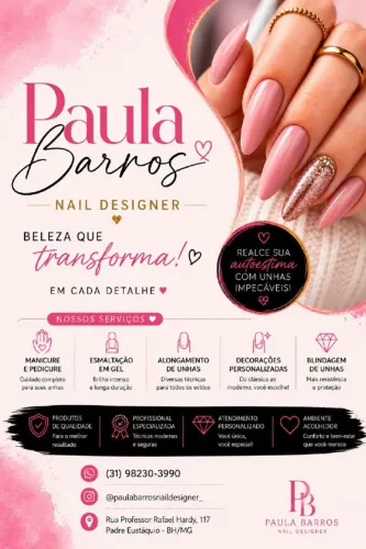 Paula Barros - Nail Designer (unhas de gel, manicure e pedicure)