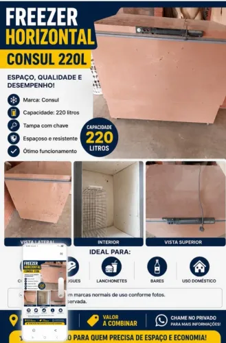 Freezer horizontal 220L Consul