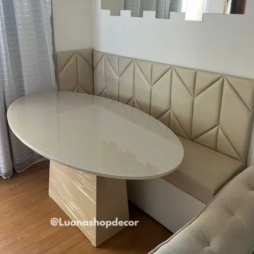Mesa de Jantar Oval Luxo Promoção Entrega grátis Fortaleza