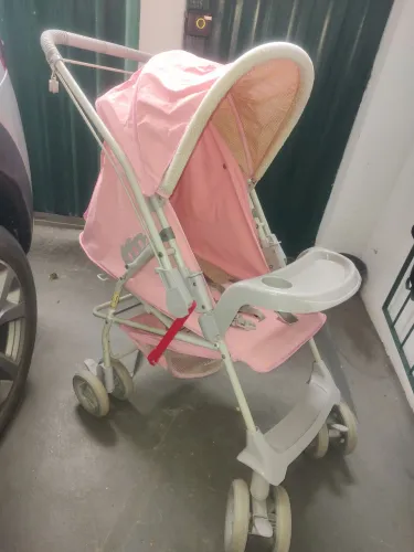 Carrinho de bebê Galzerano Rosa
